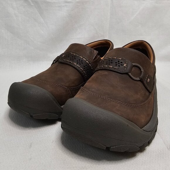 KEEN Kaci II Slip On Clogs Shoes Brown Leather 1020487 Womens Size US 6M - EU 36 - Picture 4 of 12